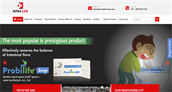 Desktop Screenshot of intralifeindia.com
