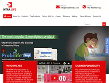 Tablet Screenshot of intralifeindia.com